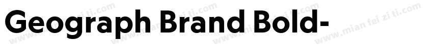 Geograph Brand Bold字体转换